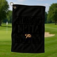 Funny Straight Outta The Penalty Box Cool Hockey Player Gift Golf Towel thumb 1