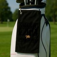 Funny Straight Outta The Penalty Box Cool Hockey Player Gift Golf Towel thumb 2