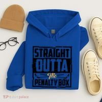 Funny Straight Outta The Penalty Box Cool Hockey Player Gift Hoodie thumb 4