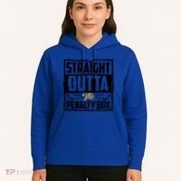 Funny Straight Outta The Penalty Box Cool Hockey Player Gift Hoodie thumb 5