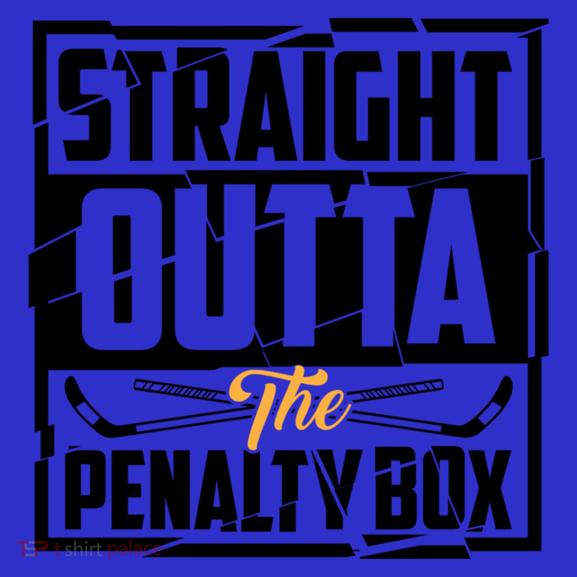 Funny Straight Outta The Penalty Box Cool Hockey Player Gift Hoodie
