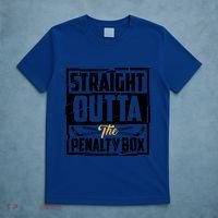 Funny Straight Outta The Penalty Box Cool Hockey Player Gift T-Shirt thumb 5
