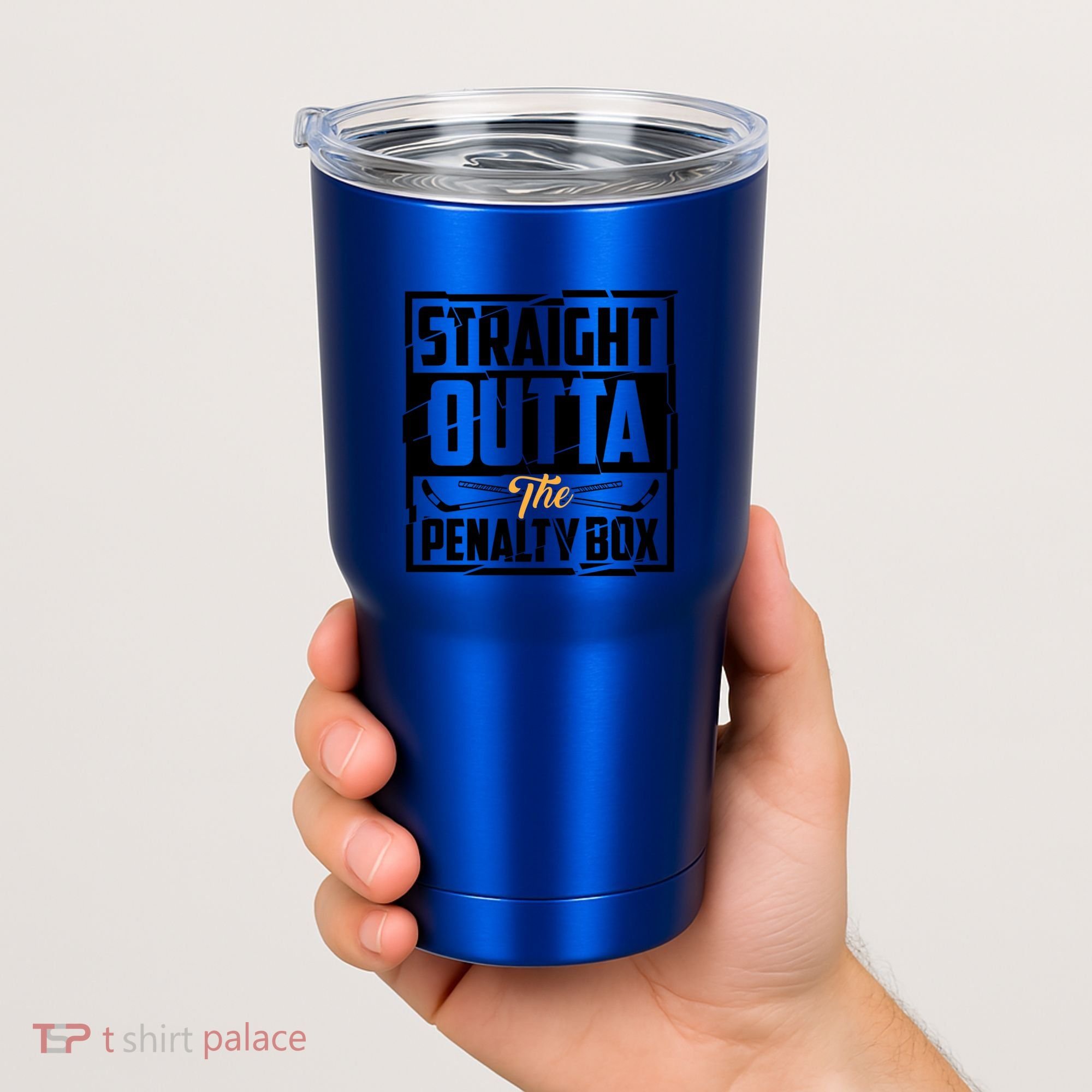 Funny Straight Outta The Penalty Box Cool Hockey Player Gift Tumbler