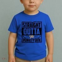 Funny Straight Outta The Penalty Box Cool Hockey Player Gift Toddler T-Shirt thumb 2