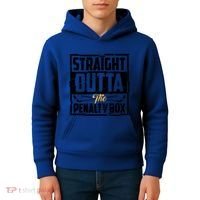 Funny Straight Outta The Penalty Box Cool Hockey Player Gift Kids Hoodie thumb 4