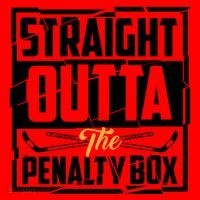 Funny Straight Outta The Penalty Box Cool Hockey Player Gift Santa Hat thumb 1