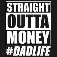 Funny Straight Outta Money #Dad Life Happy Fathers Day Bucket Hat thumb 4
