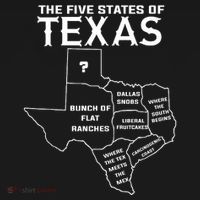 Five States Of Texas Funny Maps Of Dallas Houston Austin Coaster thumb 2