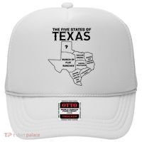 Five States Of Texas Funny Maps Of Dallas Houston Austin Hat thumb 0