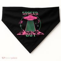 Funny Spaced Out Astronomy Stars Planets Aliens Outer Space USA-Made Doggie Bandana thumb 0
