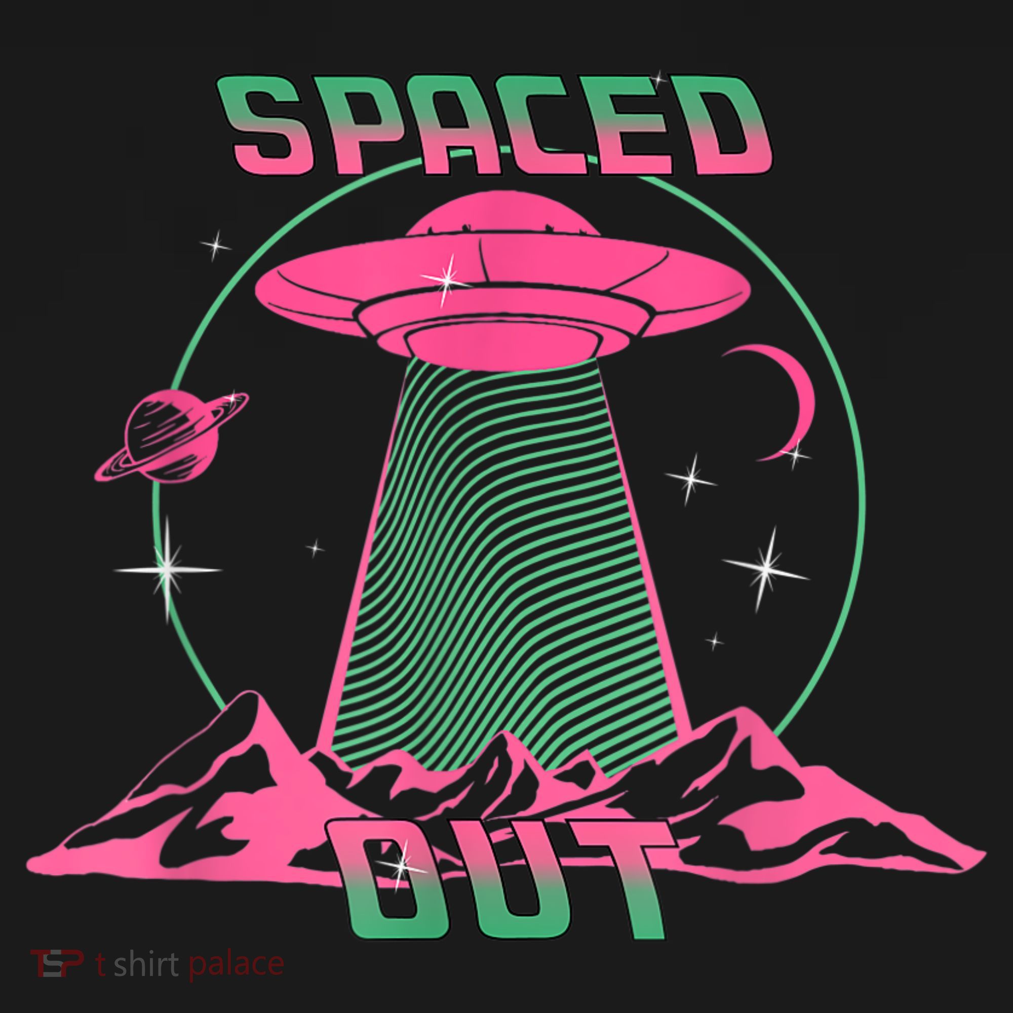 Funny Spaced Out Astronomy Stars Planets Aliens Outer Space Hoodie