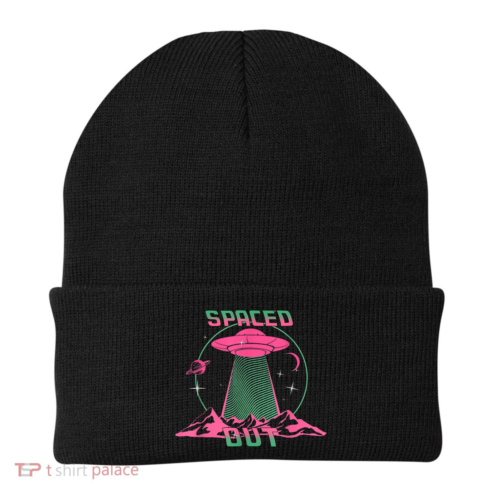 Funny Spaced Out Astronomy Stars Planets Aliens Outer Space Beanie
