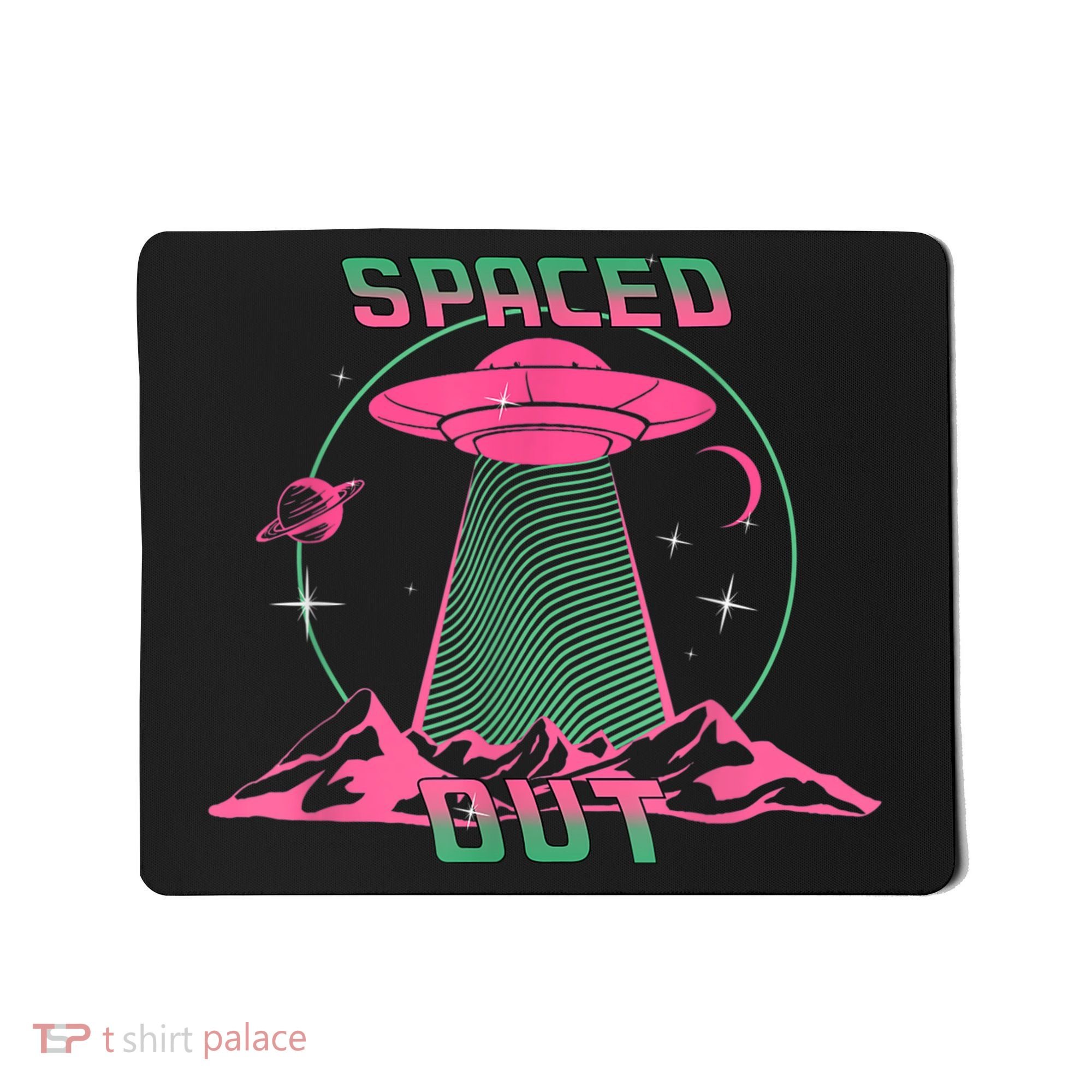 Funny Spaced Out Astronomy Stars Planets Aliens Outer Space Mousepad