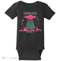 Funny Spaced Out Astronomy Stars Planets Aliens Outer Space Baby Bodysuit thumb 0