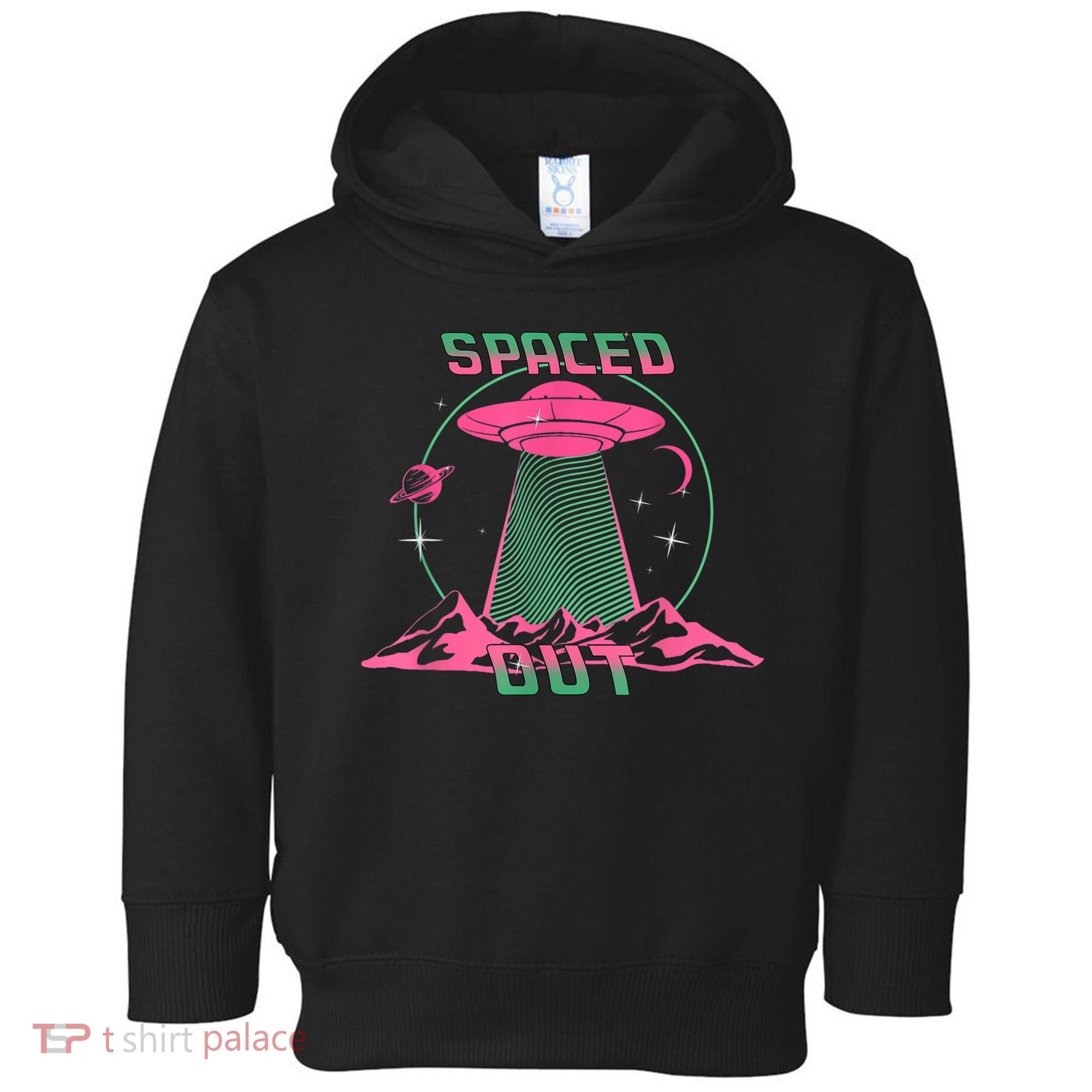 Funny Spaced Out Astronomy Stars Planets Aliens Outer Space Toddler Hoodie
