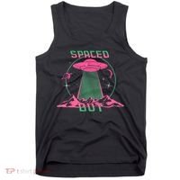 Funny Spaced Out Astronomy Stars Planets Aliens Outer Space Tank Top thumb 0