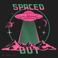Funny Spaced Out Astronomy Stars Planets Aliens Outer Space Golf Towel thumb 3