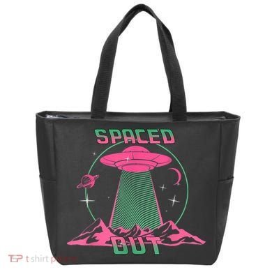 Funny Spaced Out Astronomy Stars Planets Aliens Outer Space Tote Bag