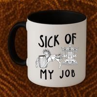 Funny Sick Of My Job Coffee Mug thumb 2