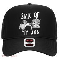 Funny Sick Of My Job Hat thumb 0