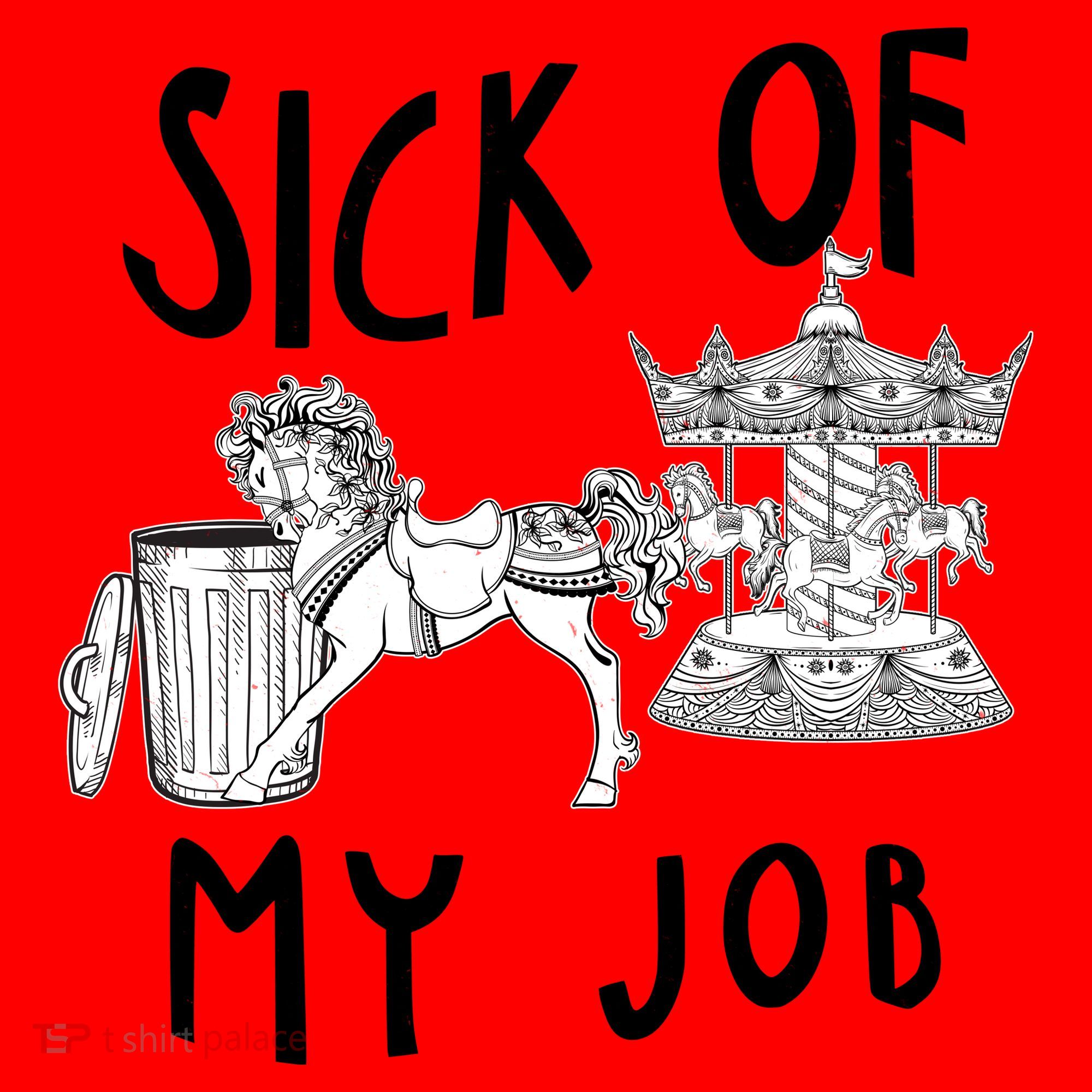 Funny Sick Of My Job Santa Hat