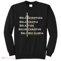 Five Solas Of The Reformation S Reformed Theology Bible Sweatshirt thumb 0