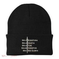 Five Solas Of The Reformation S Reformed Theology Bible Beanie thumb 0