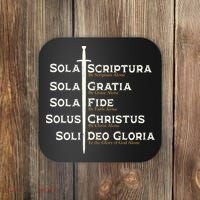 Five Solas Of The Reformation S Reformed Theology Bible Coaster thumb 0
