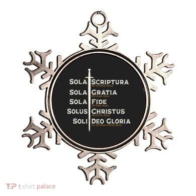 Five Solas Of The Reformation S Reformed Theology Bible Ornament