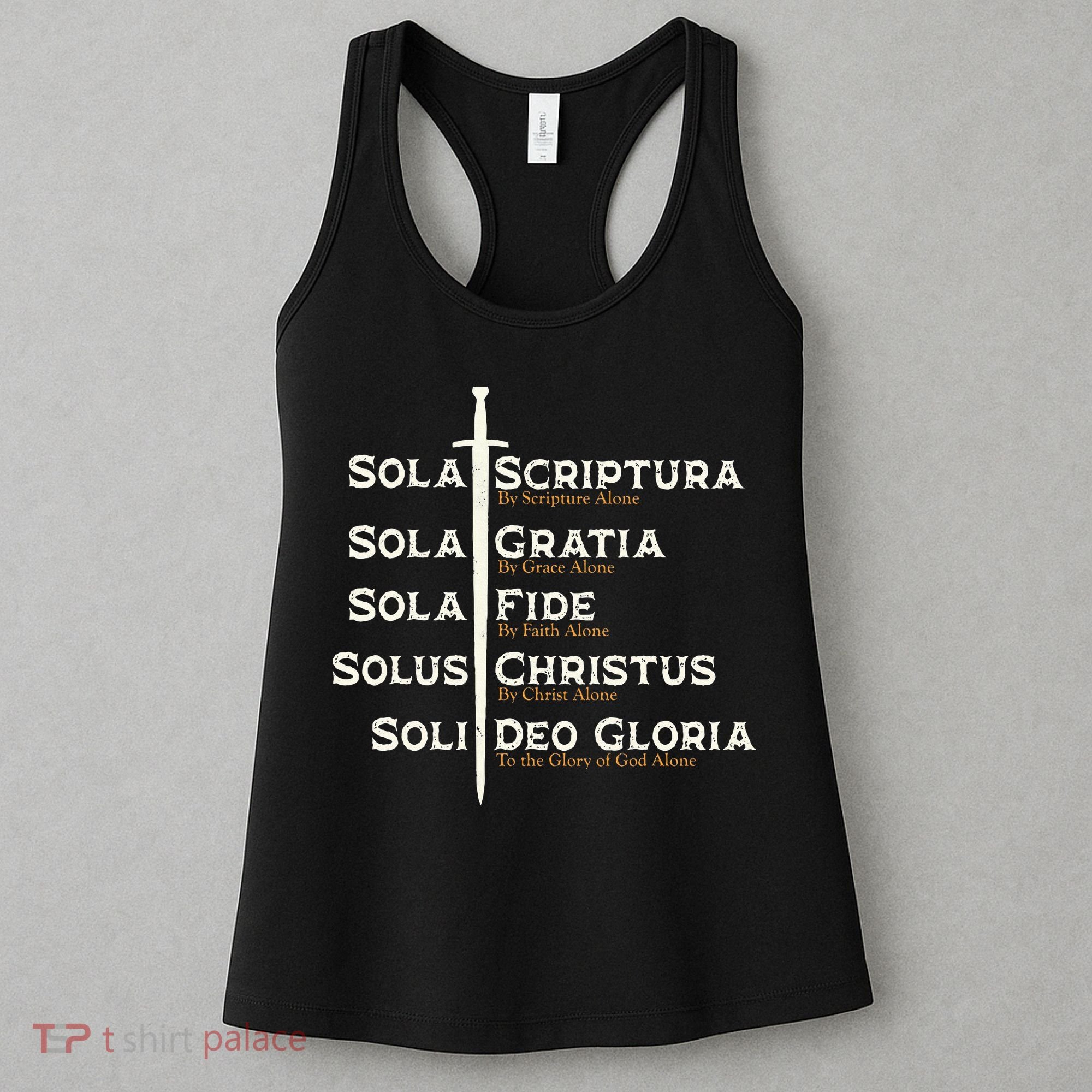 Five Solas Of The Reformation S Reformed Theology Bible Women's Tank Top
