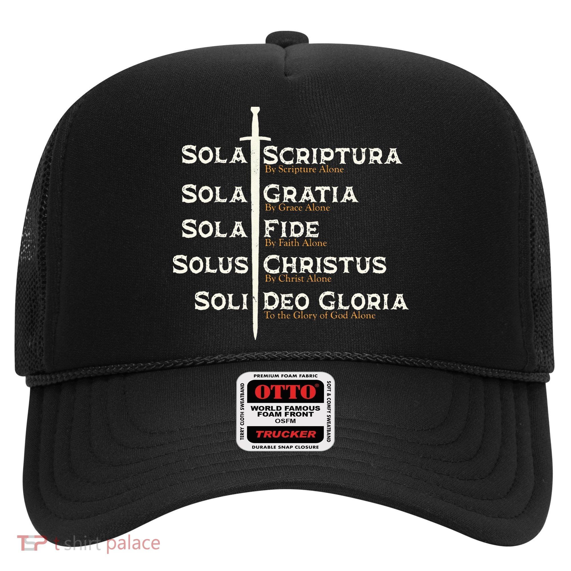 Five Solas Of The Reformation S Reformed Theology Bible Hat