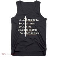 Five Solas Of The Reformation S Reformed Theology Bible Tank Top thumb 0