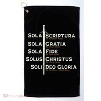 Five Solas Of The Reformation S Reformed Theology Bible Golf Towel thumb 0