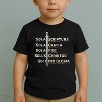 Five Solas Of The Reformation S Reformed Theology Bible Toddler T-Shirt thumb 2