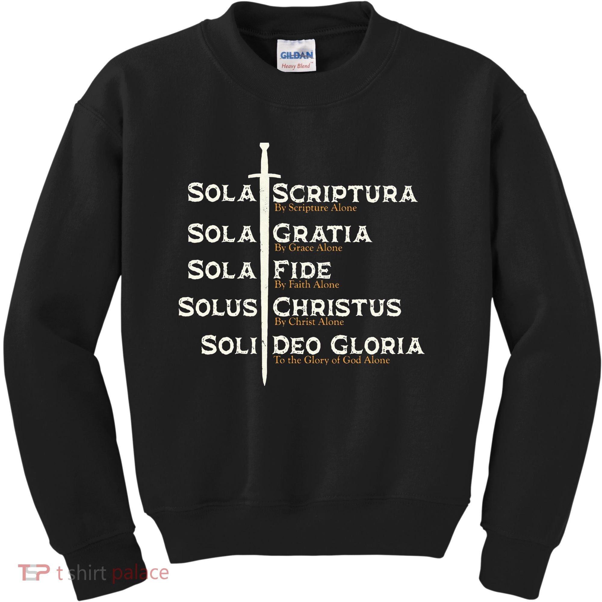 Five Solas Of The Reformation S Reformed Theology Bible Kids Sweatshirt