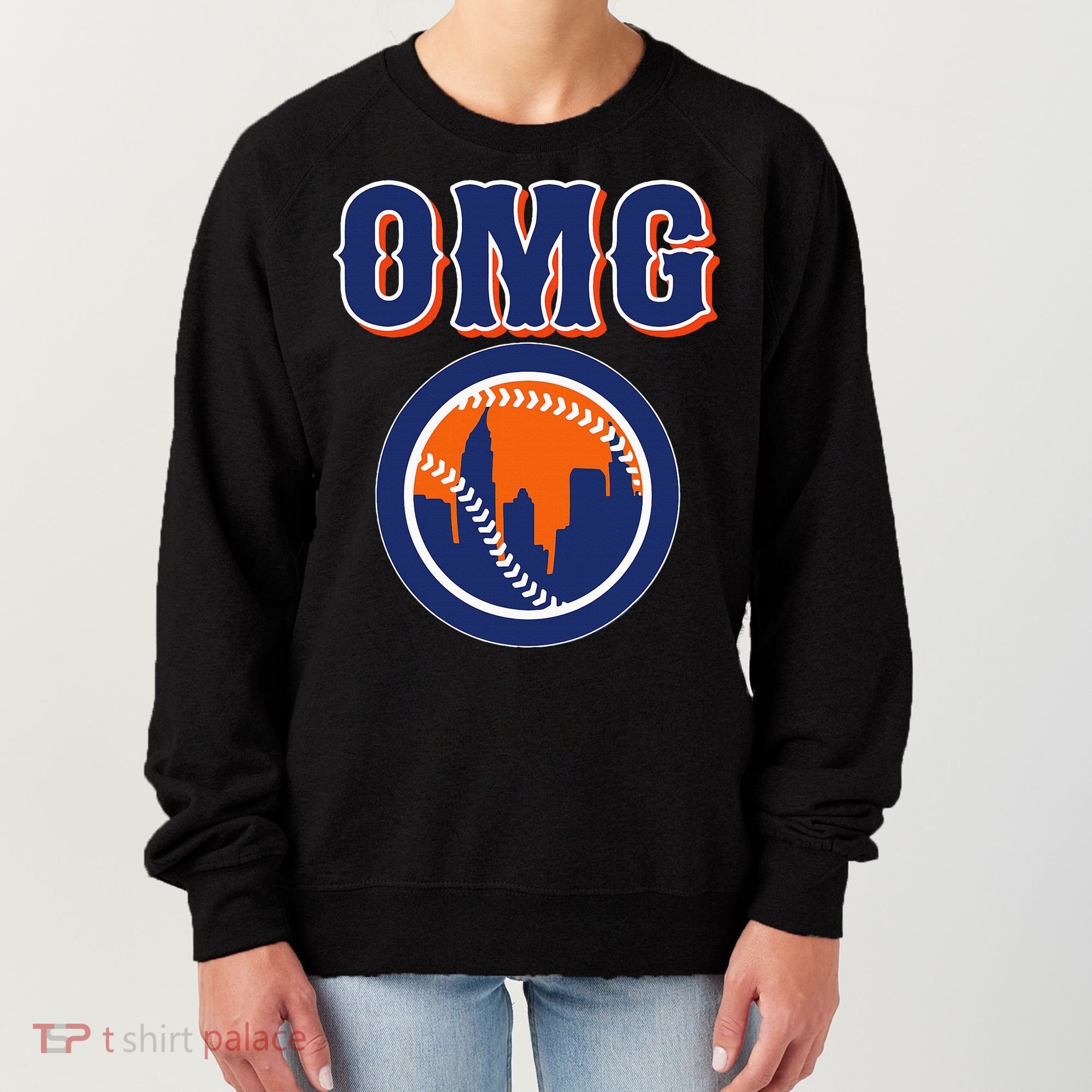 Funny Says Omg Baseball Lovers Omg Baseball Women's Sweatshirt