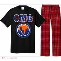 Funny Says Omg Baseball Lovers Omg Baseball Pajama Set thumb 0