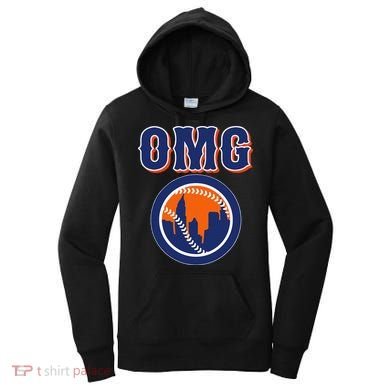 Funny Says Omg Baseball Lovers Omg Baseball Women's Hoodie