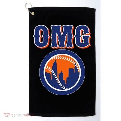 Funny Says Omg Baseball Lovers Omg Baseball Golf Towel