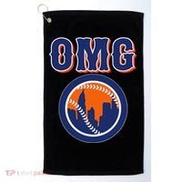 Funny Says Omg Baseball Lovers Omg Baseball Golf Towel thumb 0