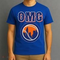 Funny Says Omg Baseball Lovers Omg Baseball T-Shirt thumb 3