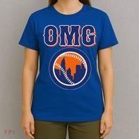 Funny Says Omg Baseball Lovers Omg Baseball T-Shirt thumb 4