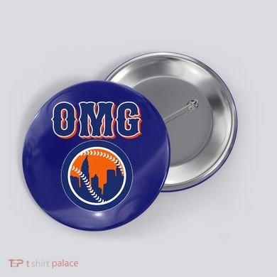 Funny Says Omg Baseball Lovers Omg Baseball Button