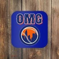 Funny Says Omg Baseball Lovers Omg Baseball Coaster thumb 0