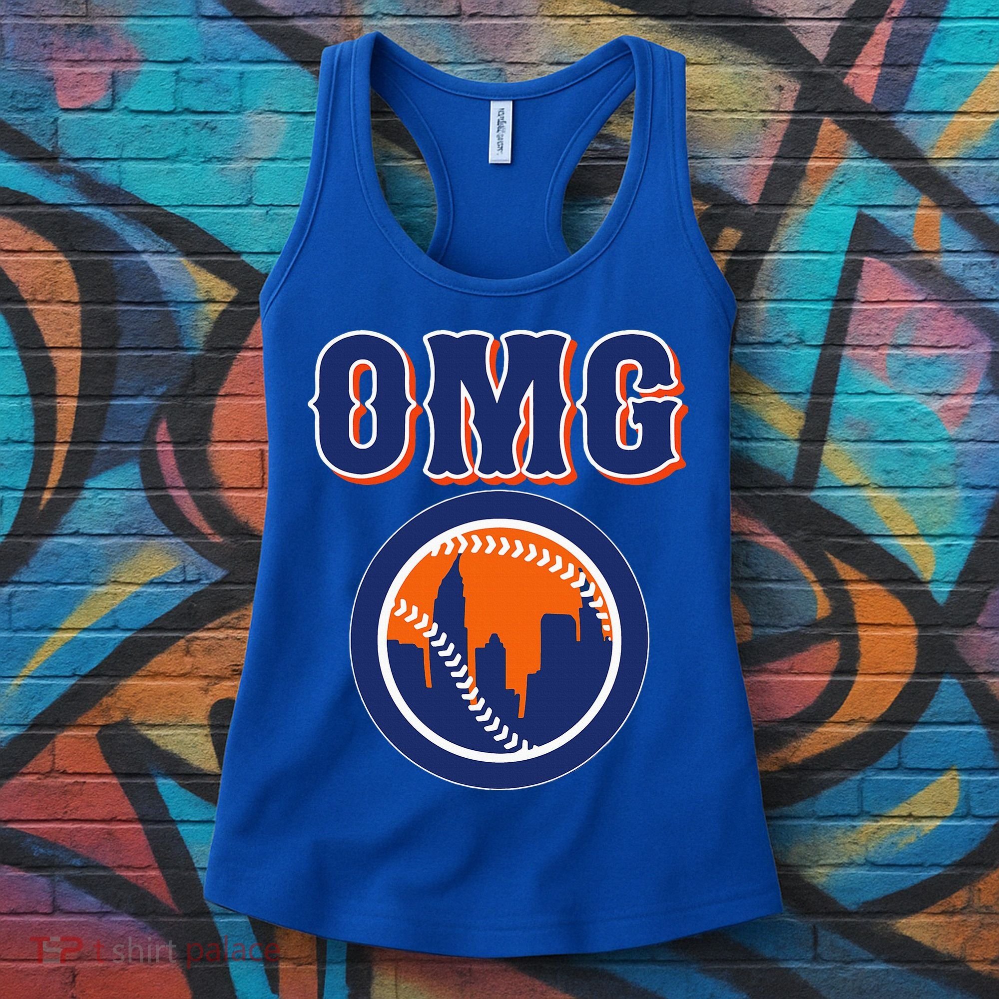 Funny Says Omg Baseball Lovers Omg Baseball Women's Tank Top