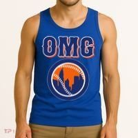 Funny Says Omg Baseball Lovers Omg Baseball Tank Top thumb 3
