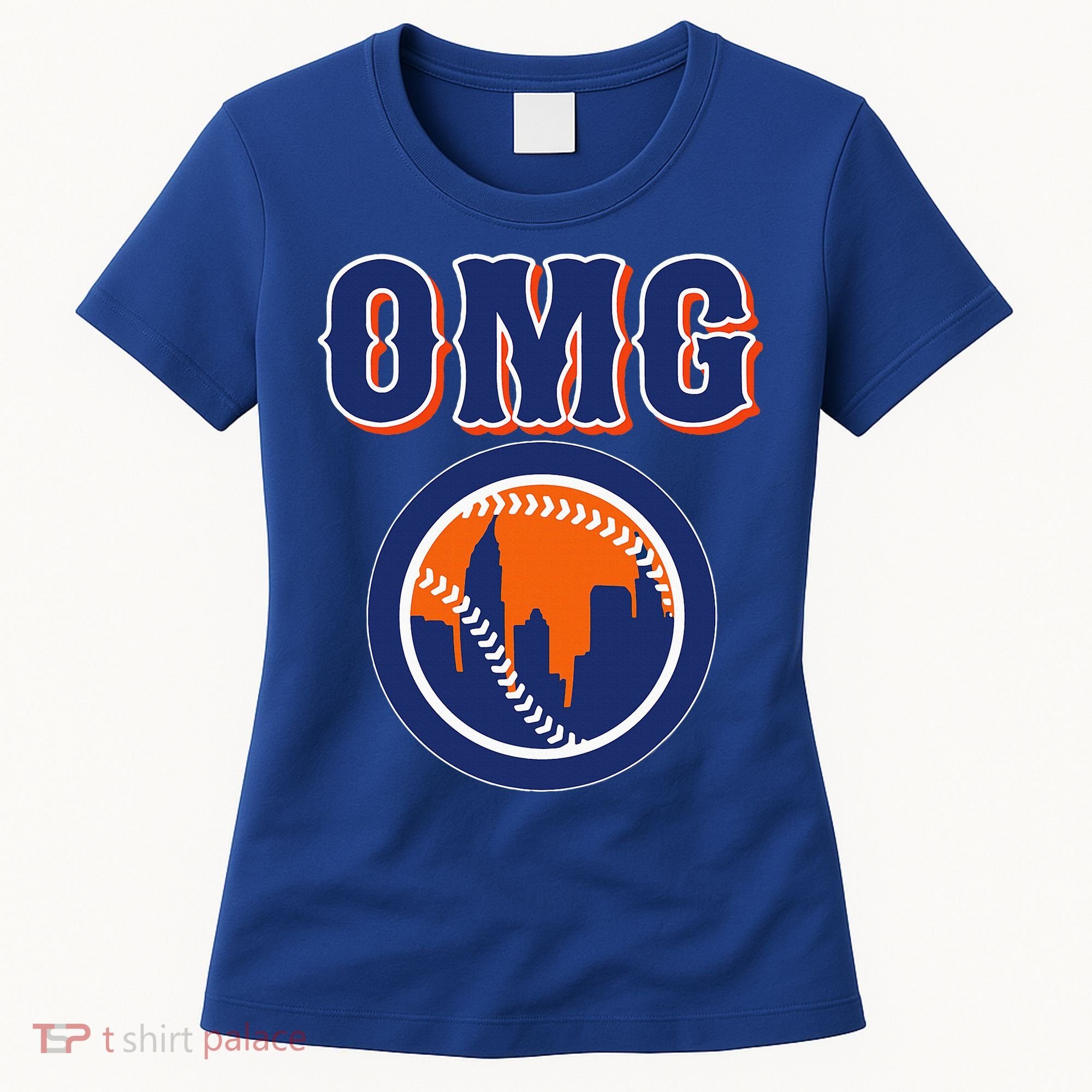 Funny Says Omg Baseball Lovers Omg Baseball Women's T-Shirt