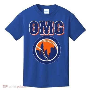 Funny Says Omg Baseball Lovers Omg Baseball Kids T-Shirt