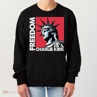 Freedom Statue Of Liberty Charlie Kirk Memorial Women's Sweatshirt thumb 0