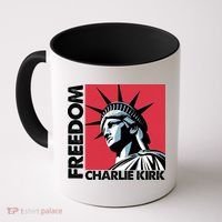 Freedom Statue Of Liberty Charlie Kirk Memorial Coffee Mug thumb 0